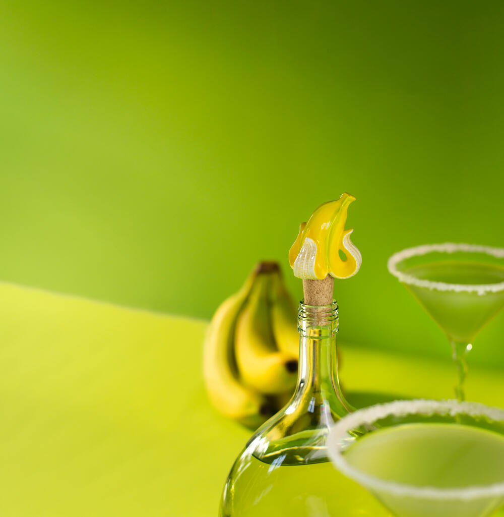 Banana Romance flaskeprop - gul